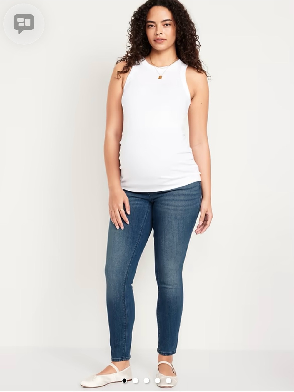 Old Navy Women's Skinny Maternity Jeans - Dark Blue Denim